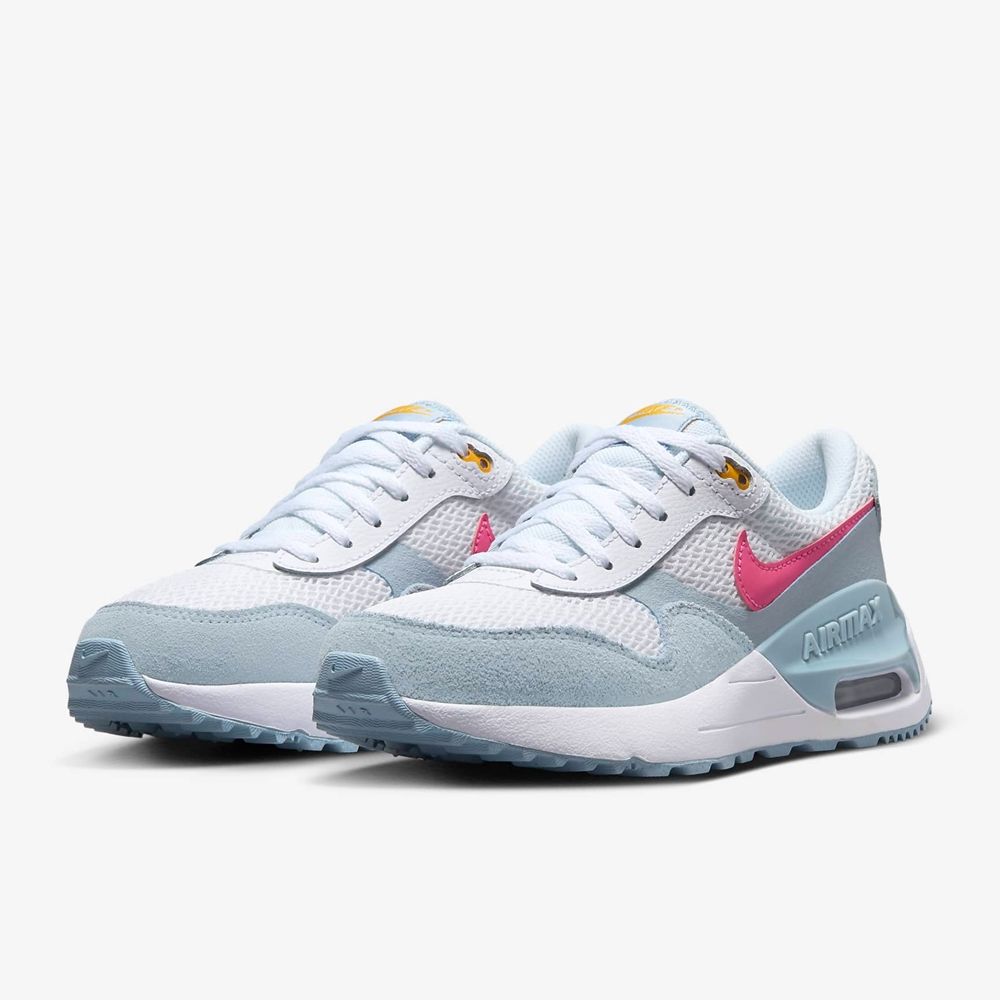 NIKE 耐吉 【NIKE】AIR MAX SYSTM (GS) 中大童  童鞋 女鞋 休閒鞋 白藍色-DQ0284113