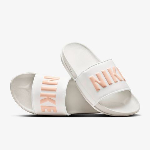 NIKE 耐吉 【NIKE】WMNS NIKE OFFCOURT SLIDE 女鞋 拖鞋 Slipper 白粉色-BQ4632112