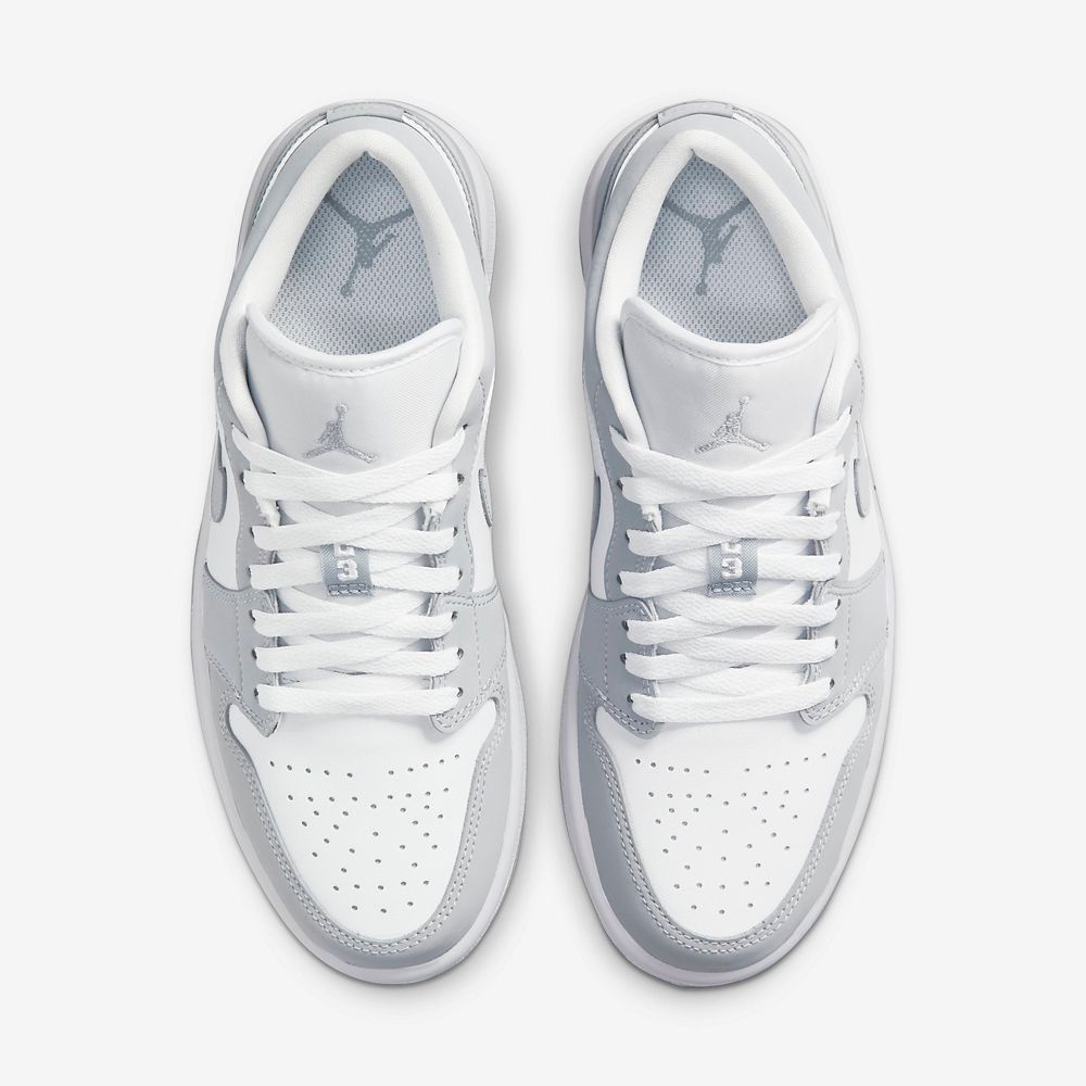 NIKE 耐吉 【NIKE】WMNS AIR JORDAN 1 LOW 女鞋 籃球鞋 灰白色-DC0774105