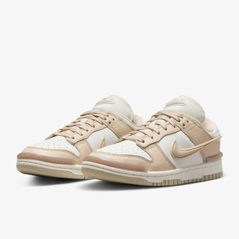 NIKE 耐吉 【NIKE】W NIKE DUNK LOW  TWIST 女鞋 休閒鞋 白棕色-DZ2794102