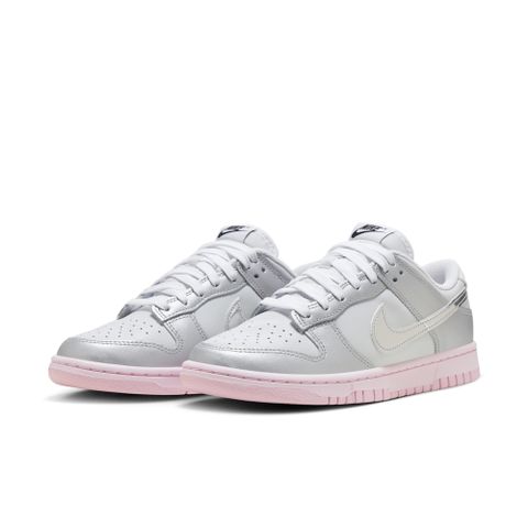 NIKE 耐吉 【NIKE】W NIKE DUNK LOW LX 女鞋 休閒鞋 灰粉色-HM3698006