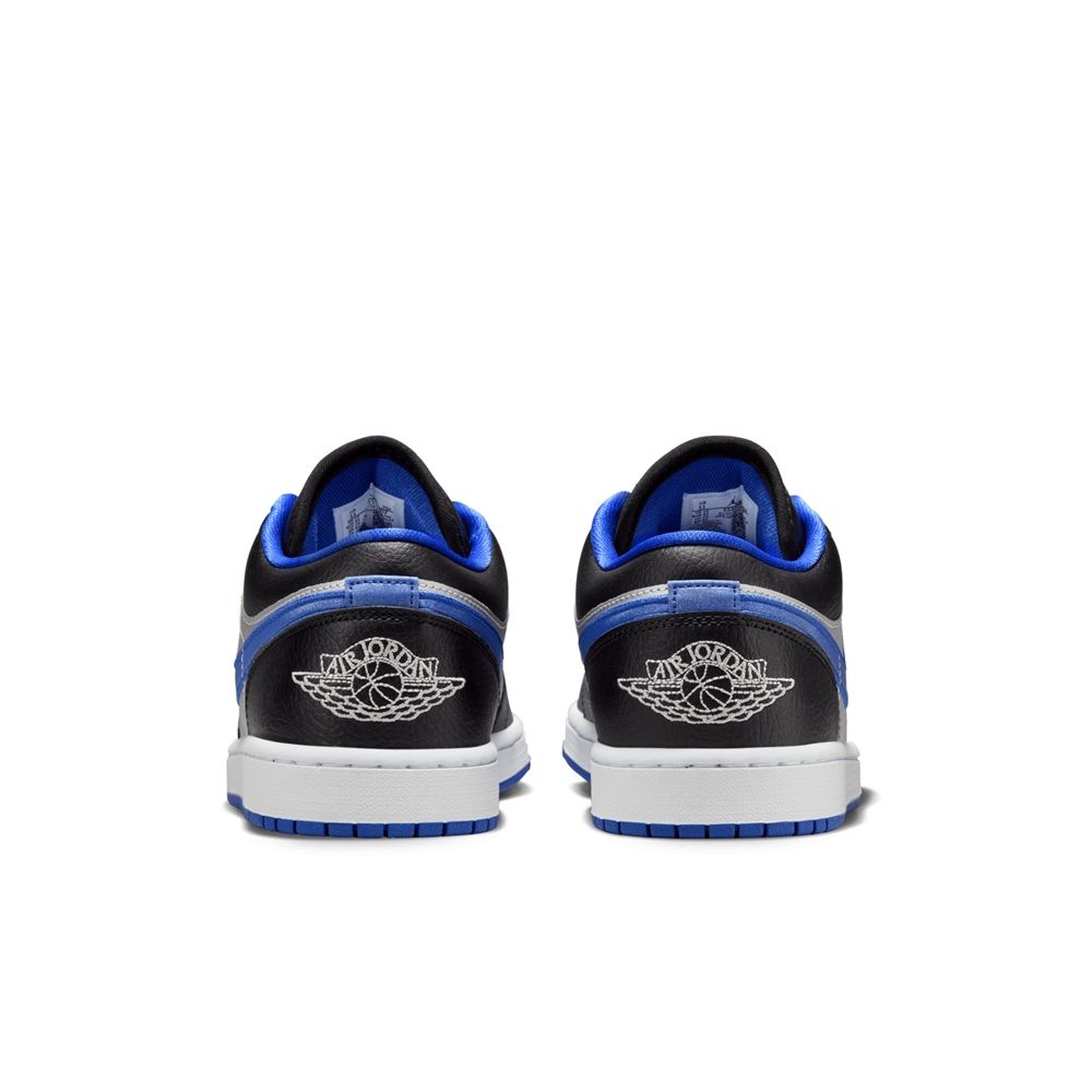 NIKE 耐吉 【NIKE】AIR JORDAN 1 LOW 男鞋 籃球鞋 黑藍銀-553558007