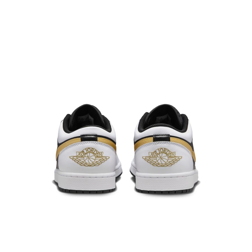 NIKE 耐吉 【NIKE】AIR JORDAN 1 LOW 男鞋 籃球鞋 白黑金-553558172