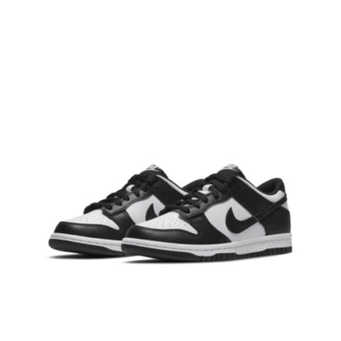 NIKE 耐吉 【NIKE】NIKE DUNK LOW (GS) 中大童 童鞋 女鞋 休閒鞋 黑白色-CW1590100