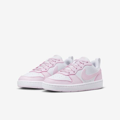 NIKE 耐吉 【NIKE】COURT BOROUGH LOW RECRAFT (GS) 中大童 童鞋 女鞋 休閒鞋 粉白色-DV5456105