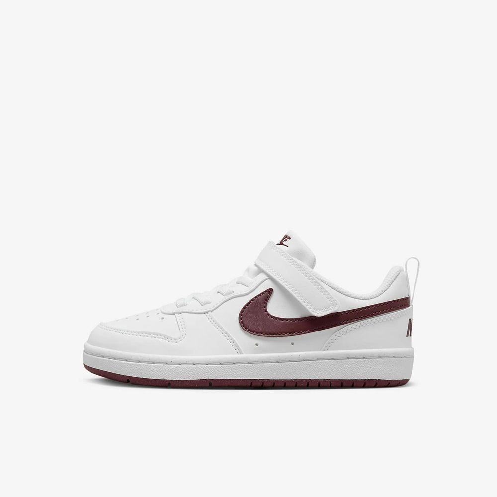 NIKE 耐吉 【NIKE】COURT BOROUGH LOW RECRAFT (PS) 中大童 童鞋 籃球鞋 白紅色-DV5457112