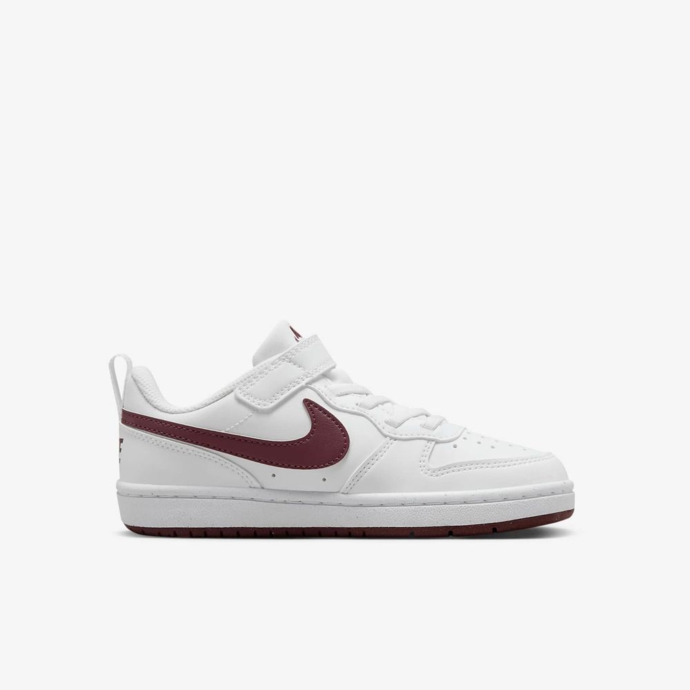 NIKE 耐吉 【NIKE】COURT BOROUGH LOW RECRAFT (PS) 中大童 童鞋 籃球鞋 白紅色-DV5457112