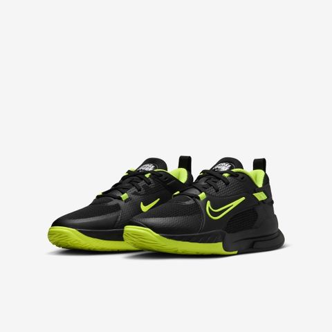 NIKE 耐吉 【NIKE】NIKE KIDS CROSSCOURT (GS) 中大童 童鞋 籃球鞋 黑黃色-FN2231001