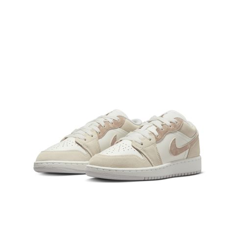 NIKE 耐吉 【NIKE】AIR JORDAN 1 LOW SE (GS) 中大童  童鞋 籃球鞋 白棕色-HF1863200