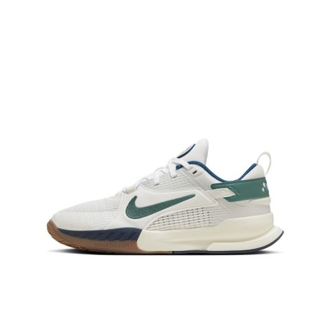 NIKE 耐吉 【NIKE】NIKE KIDS CROSSCOURT (GS) 中大童 童鞋  籃球鞋 白綠色-HM3715131