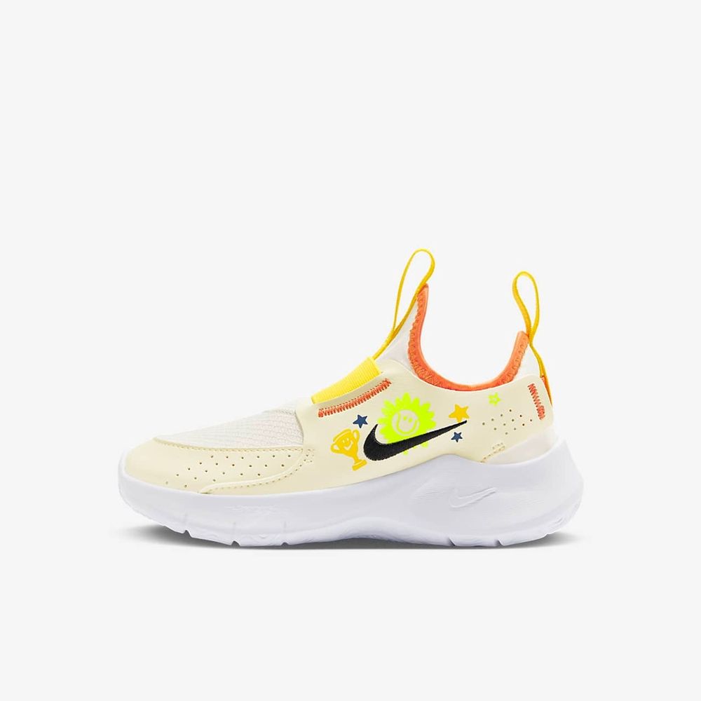 NIKE 耐吉 【NIKE】FLEX RUNNER 3 (PS) 中大童 童鞋 跑步鞋 黃白色-HM3719101