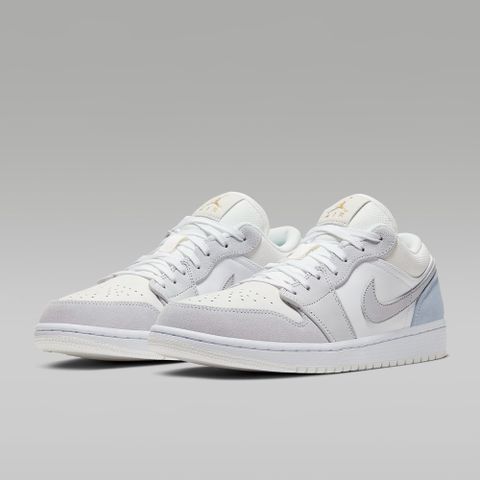 NIKE 耐吉 【NIKE】AIR JORDAN 1 LOW 男鞋 籃球鞋 白灰色-CV3043100