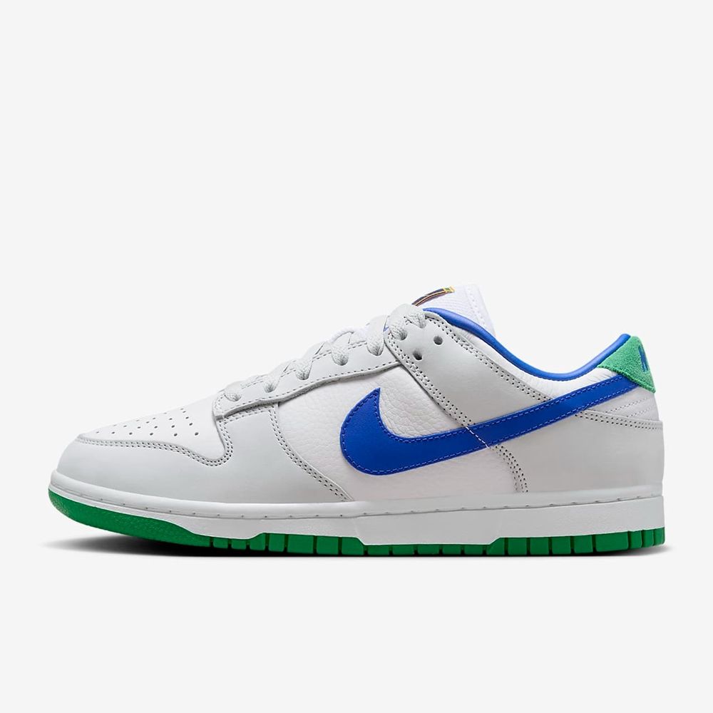 NIKE 耐吉 【NIKE】W NIKE DUNK LOW PRM 女鞋 休閒鞋 白藍綠-FB7910100