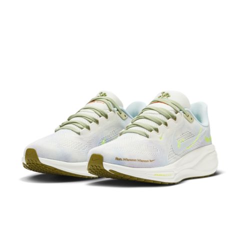 NIKE 耐吉 【NIKE】W AIR ZOOM PEGASUS 41 女鞋 跑步鞋 白綠色-HQ3465143