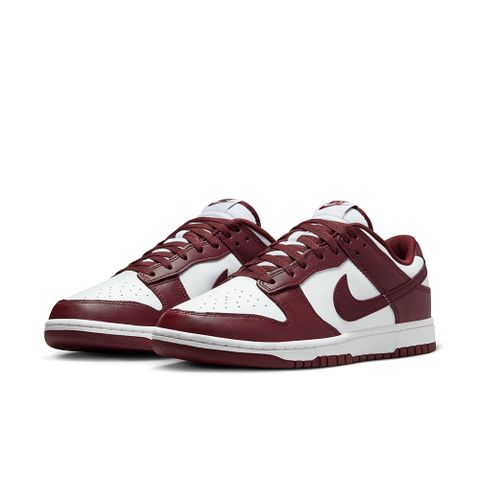 NIKE 耐吉 NIKE DUNK LOW RETRO 男鞋 休閒鞋 白/酒紅色-DV0833115