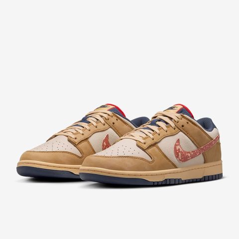 NIKE 耐吉 NIKE DUNK LOW RETRO SE 男鞋 休閒鞋 卡其色 藍 仿舊-HQ3640790