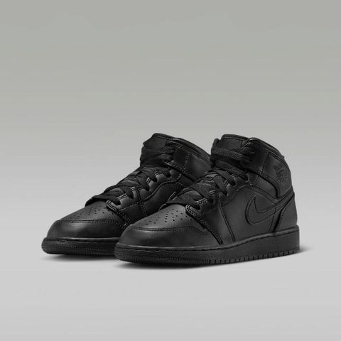 【NIKE】AIR JORDAN 1 MID GS 童鞋 大童 女鞋 籃球鞋 黑色-554725093