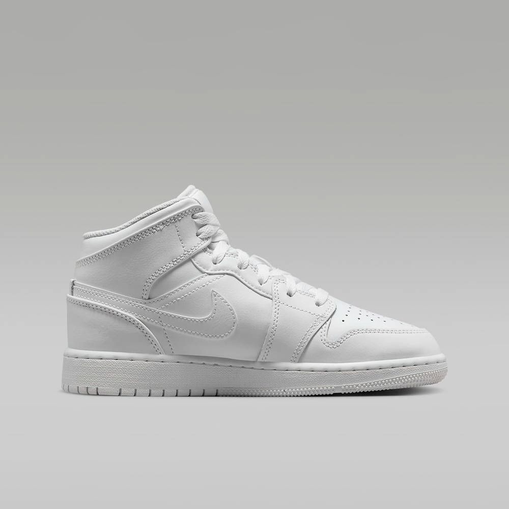  【NIKE】AIR JORDAN 1 MID GS 童鞋 大童 女鞋 籃球鞋 白色-554725136