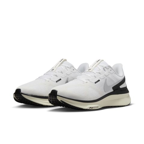 【NIKE】W NIKE AIR ZOOM STRUCTURE 25 女鞋 跑步鞋 白黑-DJ7884104