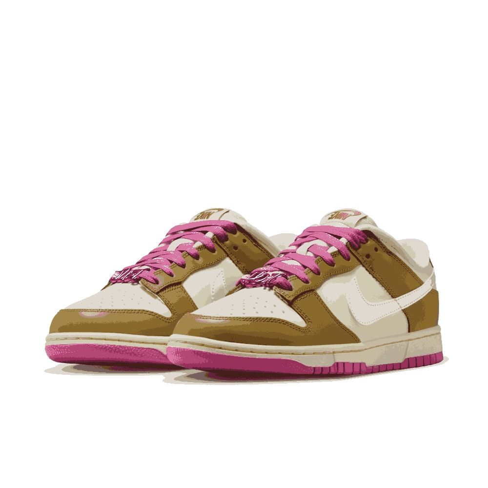  【NIKE】W NIKE DUNK LOW SE 女鞋 休閒鞋 卡其粉-FD8683700