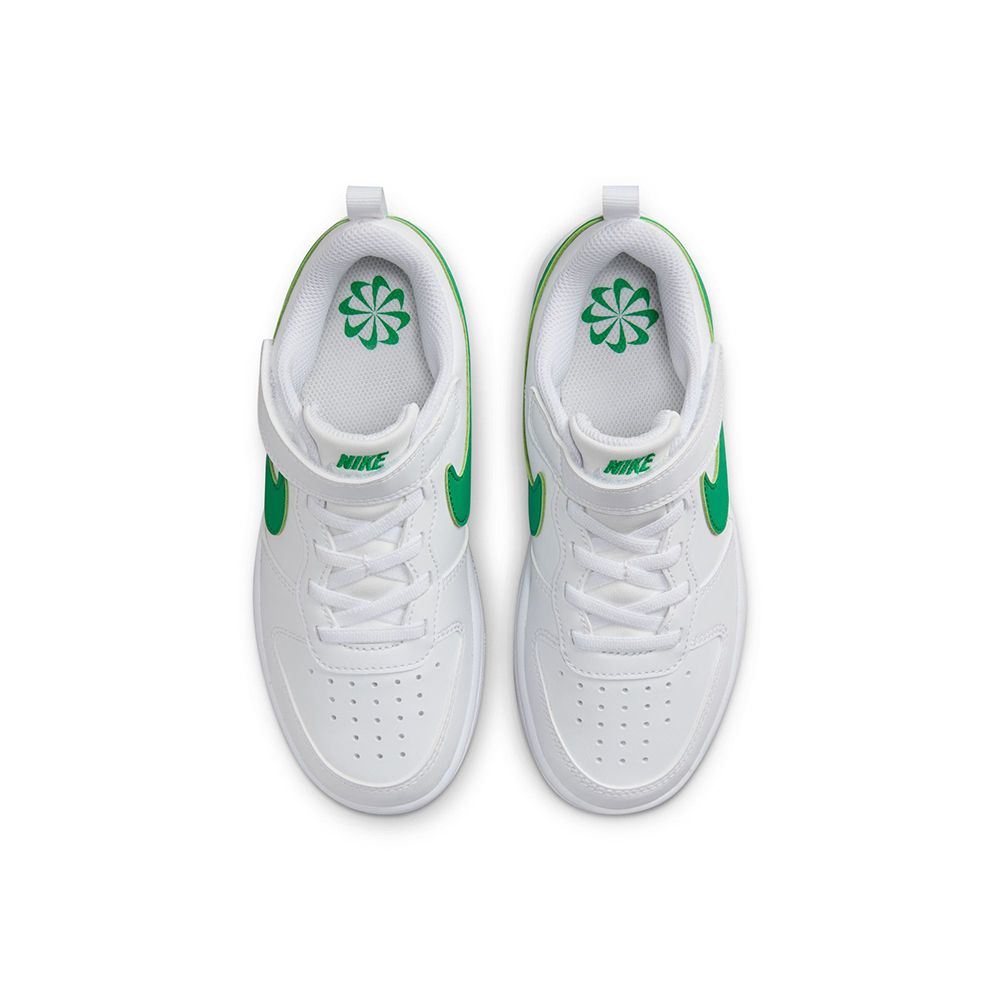 NIKE 耐吉 COURT BOROUGH LOW RECRAFT PS 童鞋 中大童鞋 休閒鞋 白綠-DV5457109