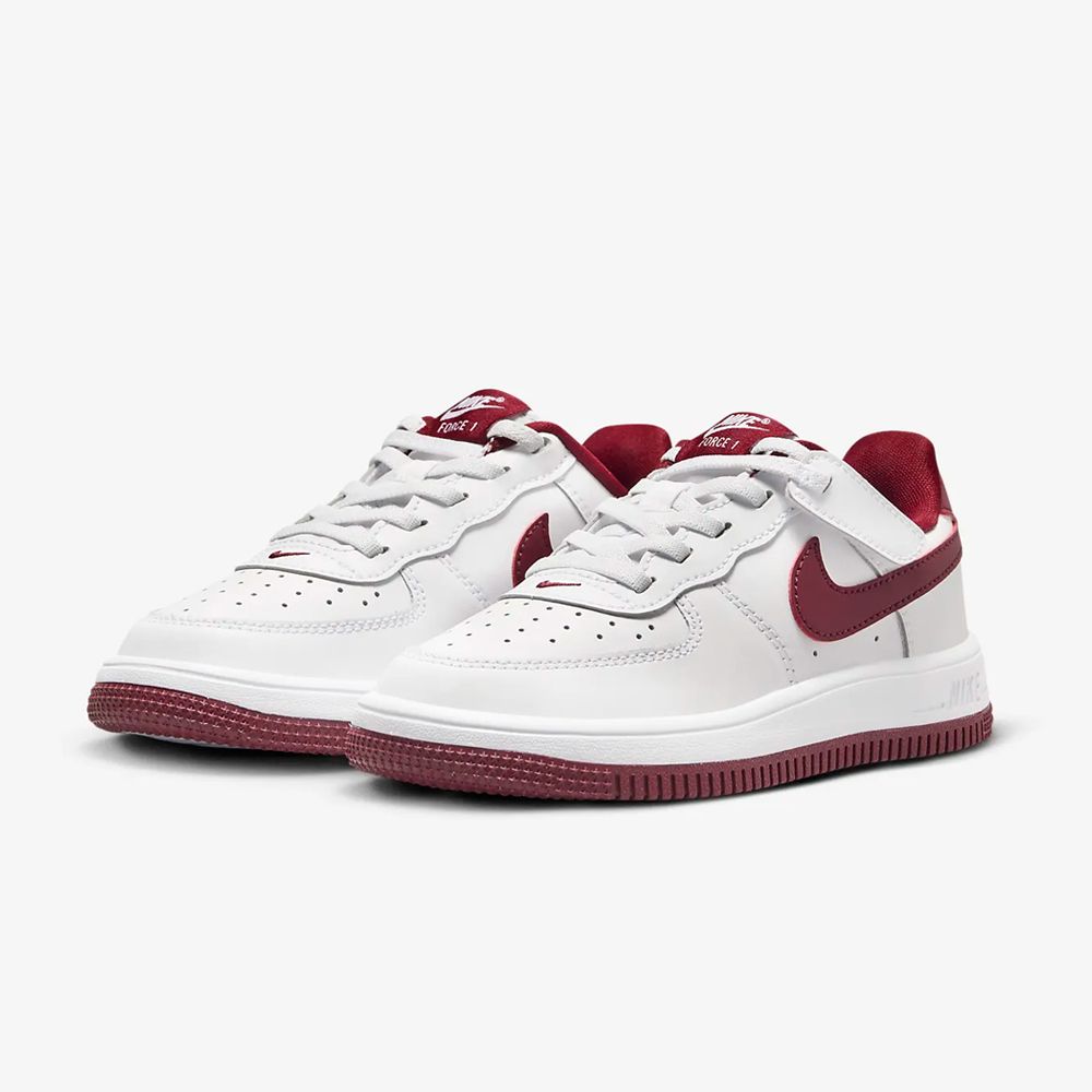 NIKE】FORCE 1 LOW EASYON PS 童鞋中大童鞋休閒鞋白紅-FN0237105