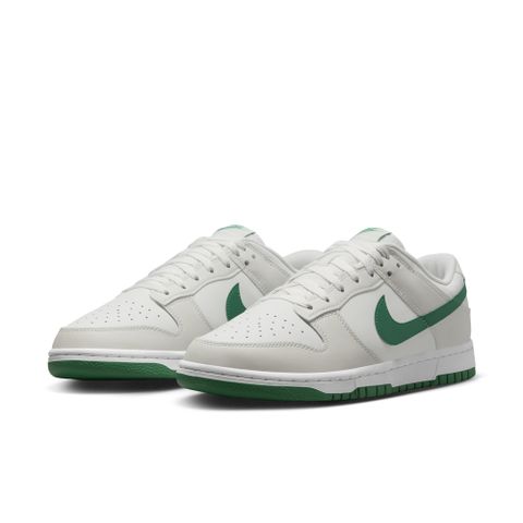 NIKE 耐吉 【NIKE】NIKE DUNK LOW RETRO 男鞋 休閒鞋 白綠-DV0831107