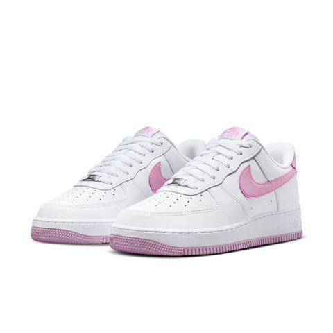 NIKE 耐吉 【NIKE】AIR FORCE 1 07 男鞋 休閒鞋 白粉紅-FJ4146101