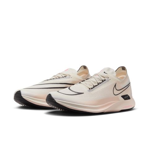 【NIKE】NIKE ZOOMX STREAKFLY 男鞋 跑步鞋 路跑 運動 米白 粉橘-DJ6566105