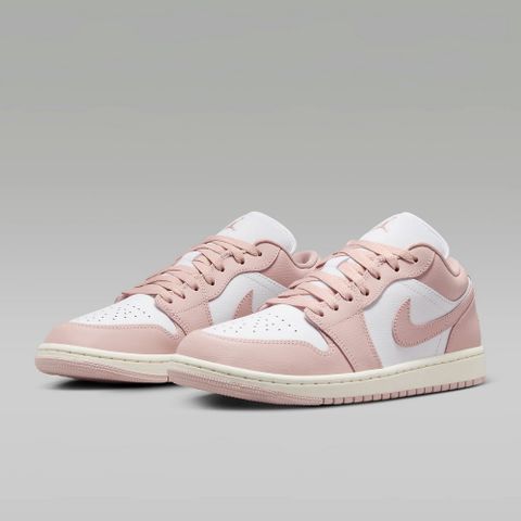 NIKE 耐吉 WMNS AIR JORDAN 1 LOW 女鞋 籃球鞋 粉色 奶油底 低筒-DC0774162