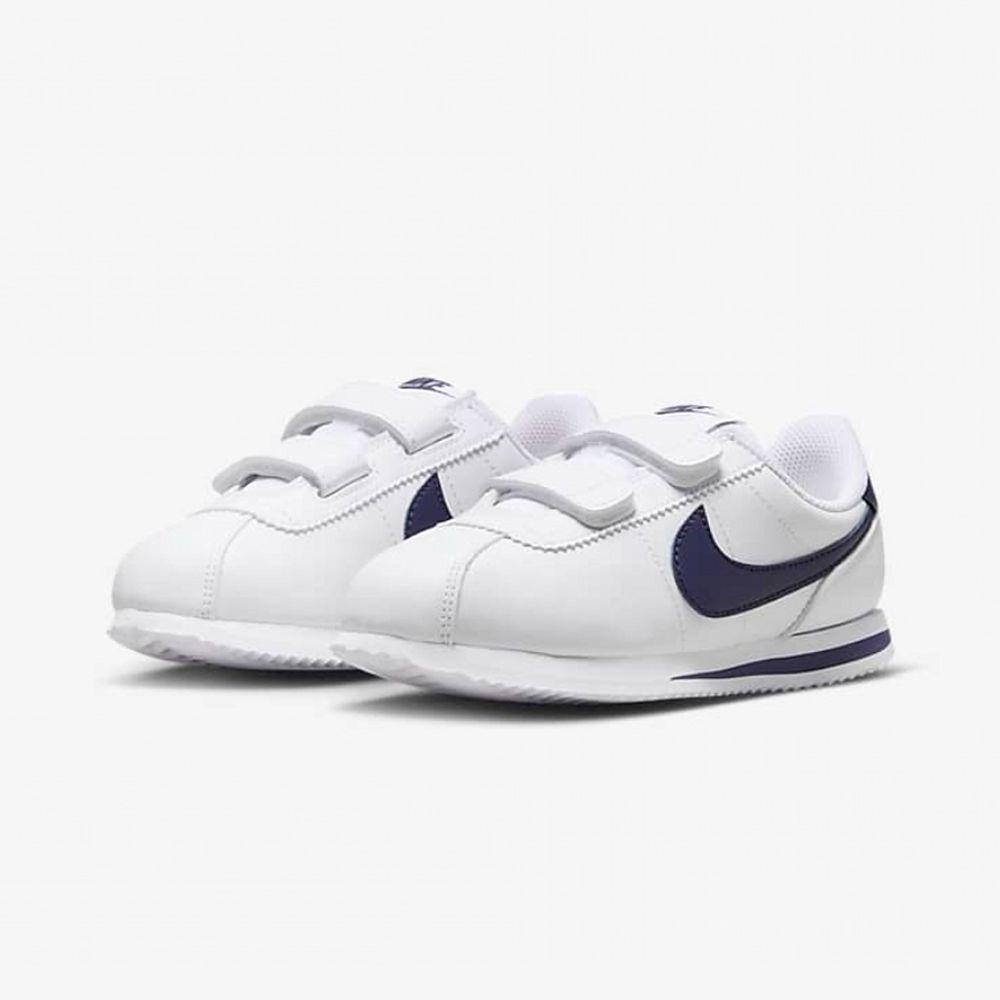 NIKE 耐吉 【NIKE】CORTEZ BASIC SL PSV 童鞋 中童 大童 休閒鞋 魔鬼氈 白藍-904767106