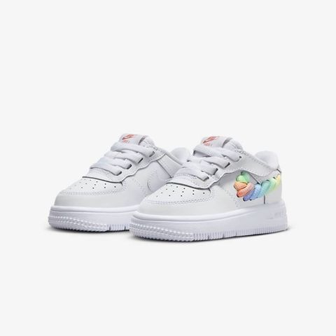 【NIKE】FORCE 1 LOW EASYON LV8 1 TD 童鞋 嬰幼鞋 休閒鞋 白彩-FN4891100