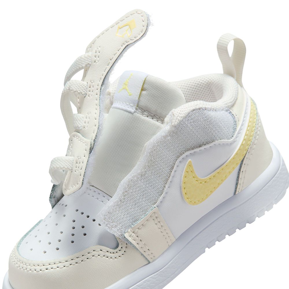  【NIKE】JORDAN 1 LOW ALT TD 童鞋 嬰幼鞋 籃球鞋 白黃-FN7398181