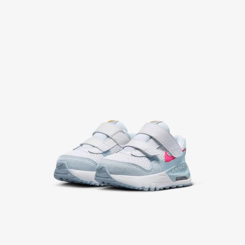 【NIKE】AIR MAX SYSTM TD 童鞋 嬰幼鞋 小童鞋 休閒鞋 白 粉-DQ0286113