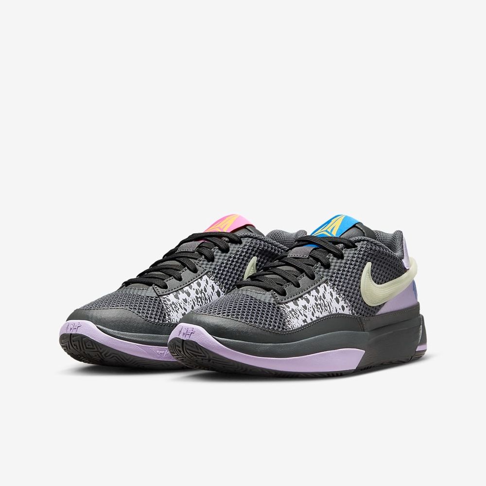  【NIKE】JA 1 GS 童鞋 大童鞋 女鞋 籃球鞋 灰 紫-DX2294002