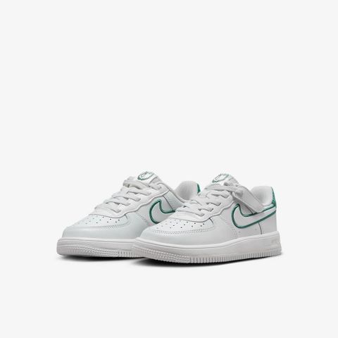 【NIKE】FORCE 1 LOW EASYON LV8 3 PS 童鞋 中童鞋 大童鞋 休閒鞋 魔鬼氈 白綠-FZ3369100