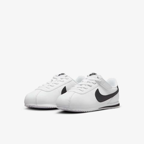 NIKE 耐吉 NIKE KIDS CORTEZ EASYON (PSV) 中大童鞋 休閒鞋 小童鞋 白黑色-DM0951108