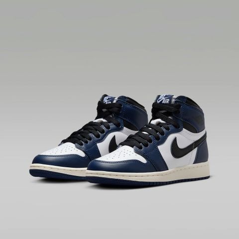 NIKE 耐吉 AIR JORDAN 1 RETRO HIGH OG GS 中大童鞋 籃球鞋 女鞋 午夜藍-FD1437401