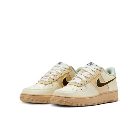 NIKE 耐吉 AIR FORCE 1 LV8 (GS) 中大童鞋 休閒鞋 女鞋 米棕色-HQ3473122