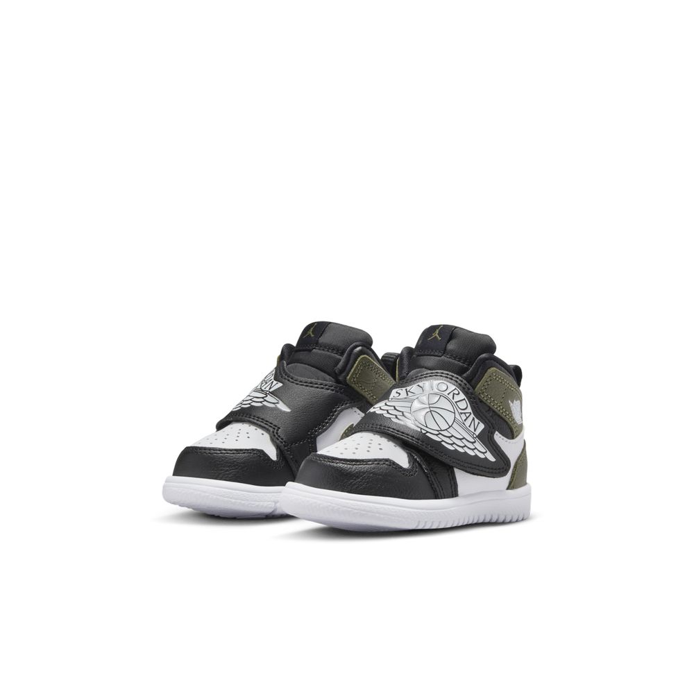 NIKE 耐吉 SKY JORDAN 1 (TD) 嬰幼童鞋 籃球鞋 黑 橄欖綠 魔鬼氈-BQ7196092