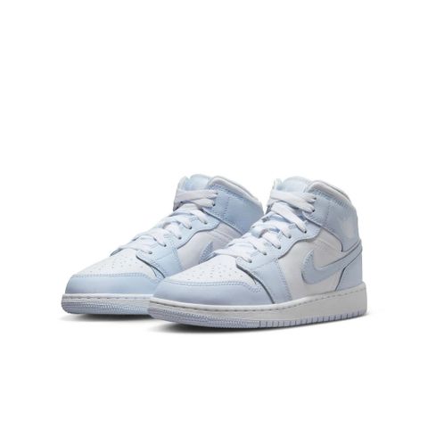 NIKE 耐吉 AIR JORDAN 1 MID (GS) 大童鞋 女鞋 籃球鞋 寶寶藍-FD8780400