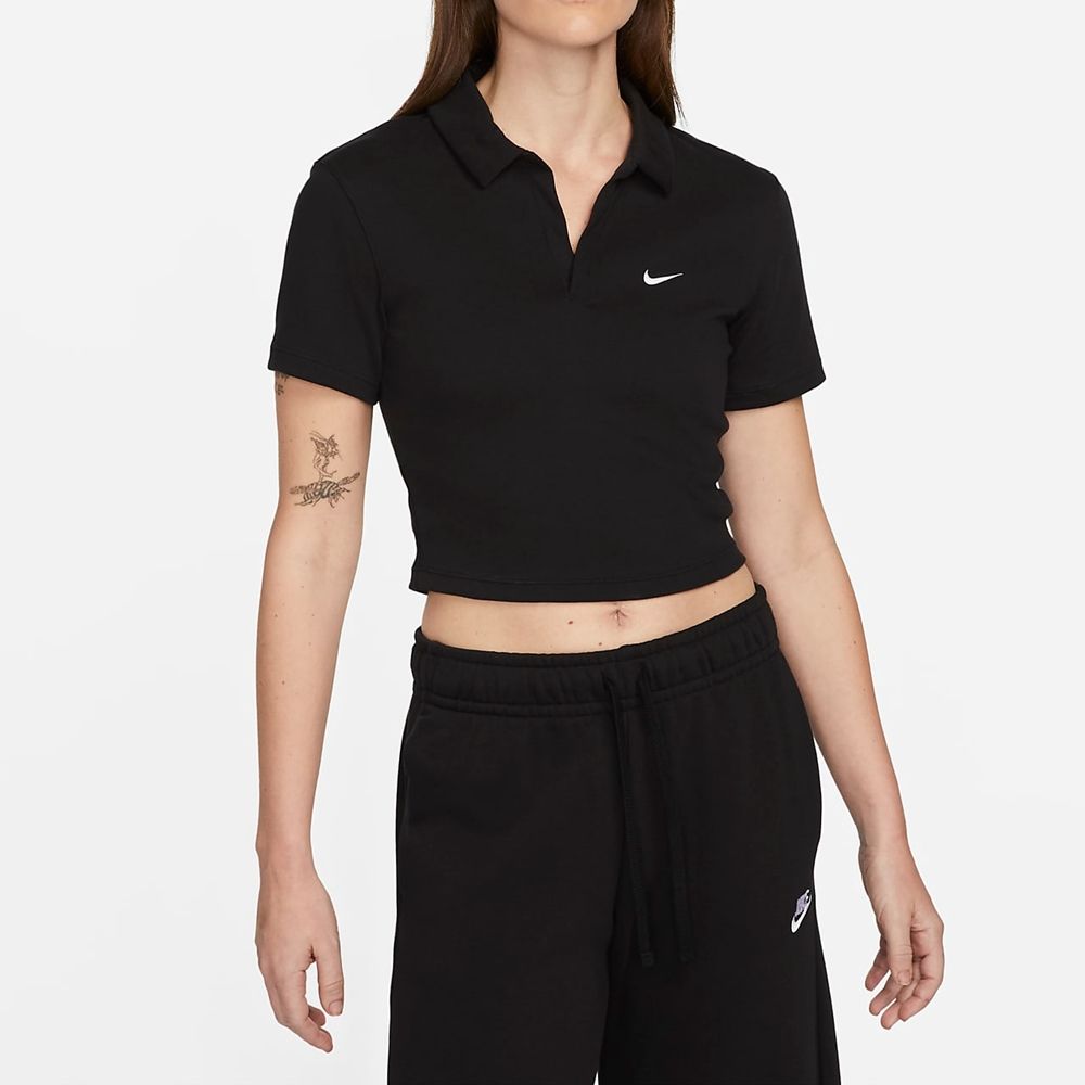 NIKE 耐吉 【NIKE】AS W NSW ESSNTL SS POLO CRP TO  女 短袖POLO-DV7885010