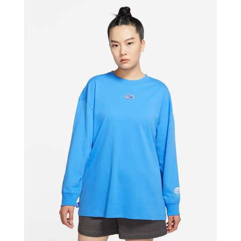 NIKE 耐吉 【NIKE】AS W NSW GX LS TOP OS 女 長袖上衣-FB1824435