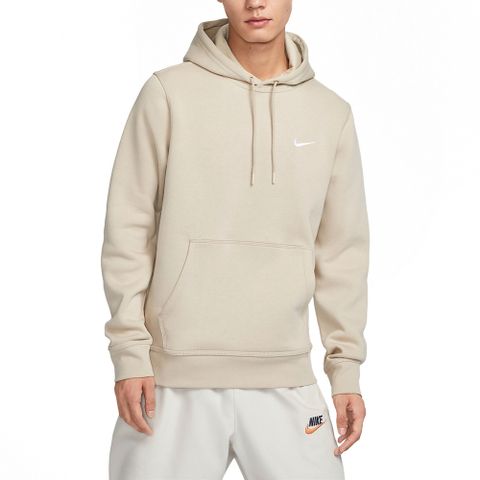 NIKE 耐吉 【NIKE】AS NIKE CLUB HOODY-SWOOSH 男 連帽上衣 米白-623453206