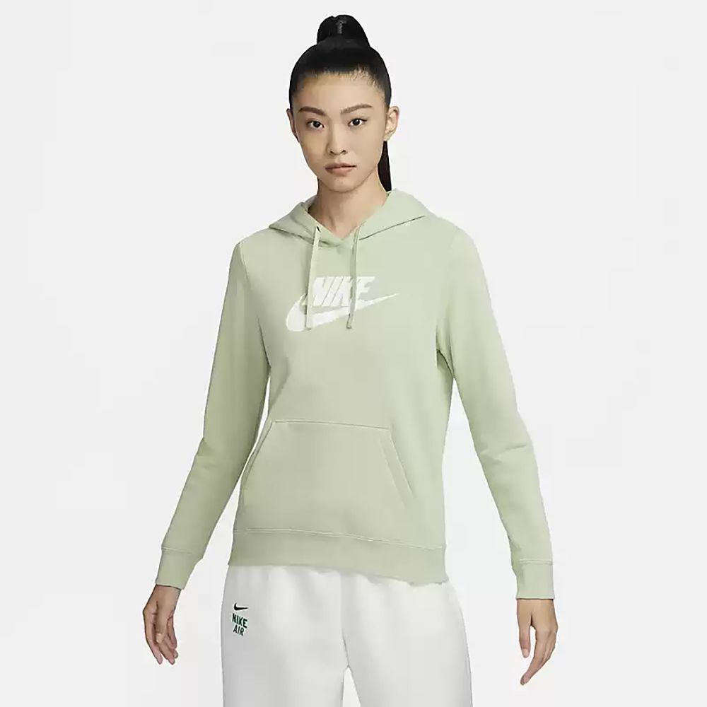 NIKE 耐吉 【NIKE】AS W NSW CLUB FLC GX STD PO HD 女 連帽上衣 綠-DQ5776343