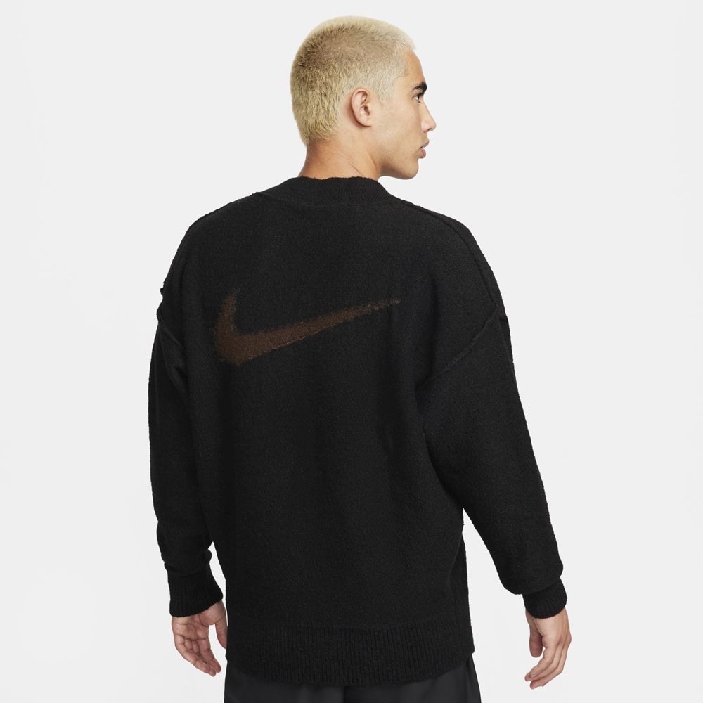 NIKE】AS M NSW TP ENG KNIT SWEATER G 男長袖上衣黑色-FB7810010