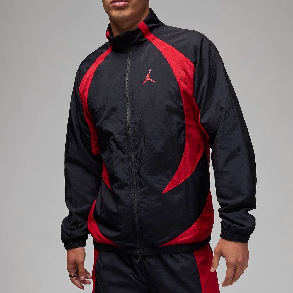 NIKE 耐吉 【NIKE】AS M J SPRT JAM WARM UP JACKET 男 休閒外套 黑紅-DX9368013