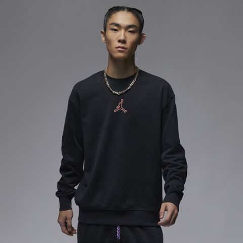 【NIKE】AS M J FEARLESS FLC CREW 男 長袖上衣 黑色-FV4018010