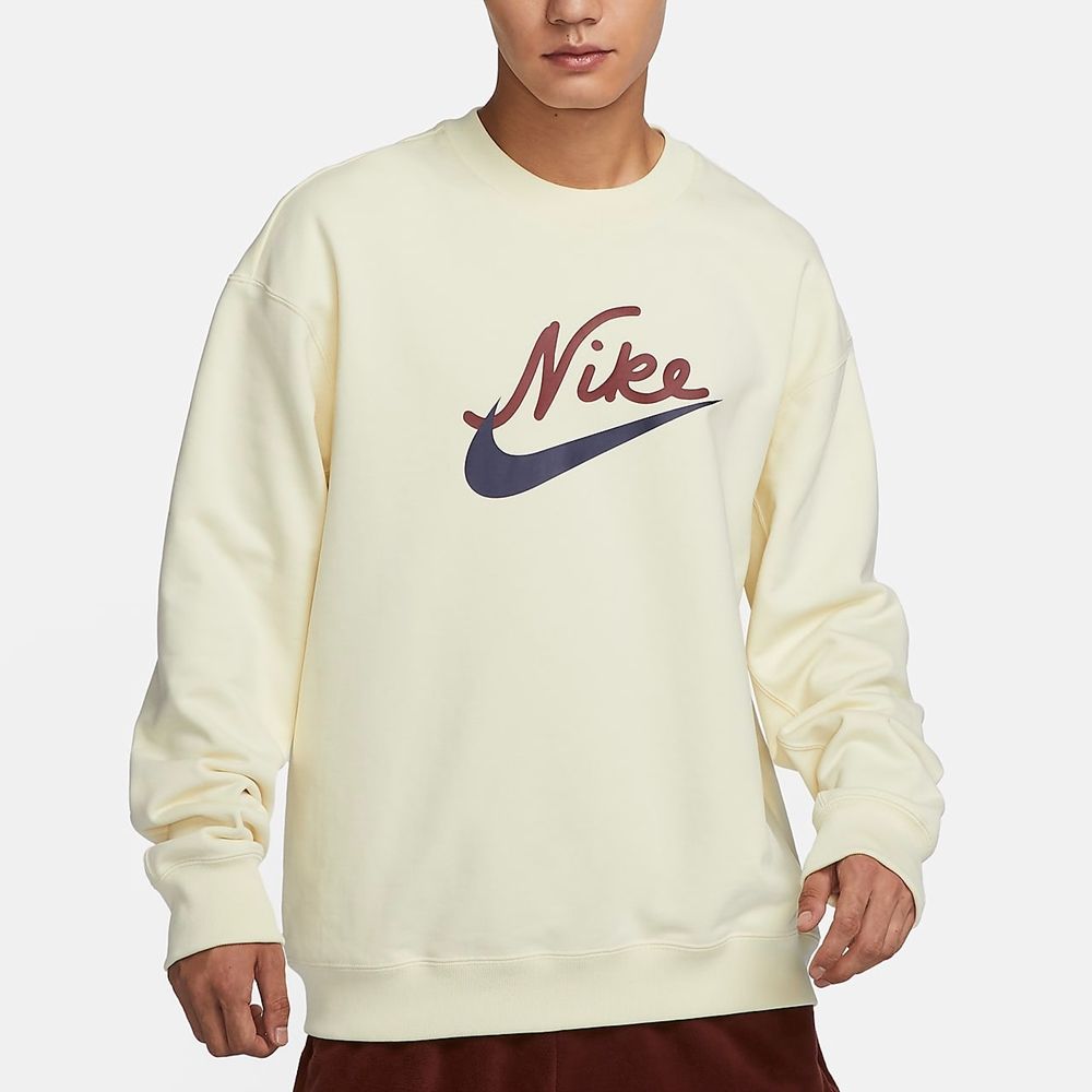 NIKE 耐吉 【NIKE】AS M NSW GIFTING FLC FT GCEL 男 長袖上衣 米黃-FV9513113