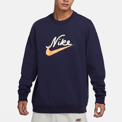 NIKE 耐吉 【NIKE】AS M NSW GIFTING FLC FT GCEL 男 長袖上衣 藍色-FV9513555